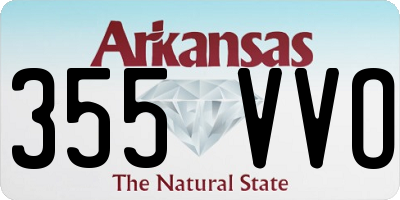AR license plate 355VVO