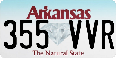 AR license plate 355VVR