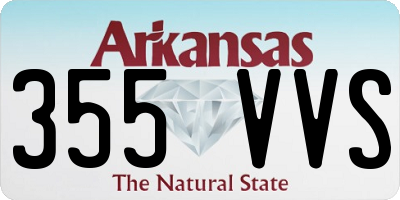 AR license plate 355VVS
