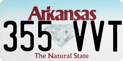 AR license plate 355VVT