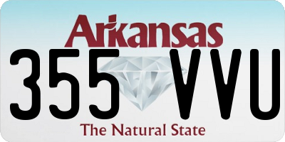 AR license plate 355VVU