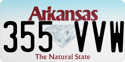 AR license plate 355VVW
