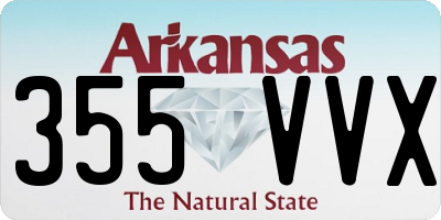 AR license plate 355VVX