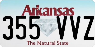AR license plate 355VVZ