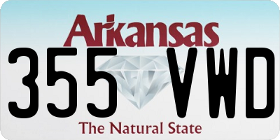 AR license plate 355VWD