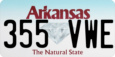 AR license plate 355VWE