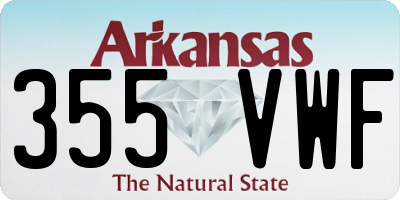 AR license plate 355VWF
