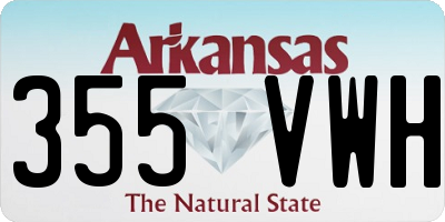 AR license plate 355VWH