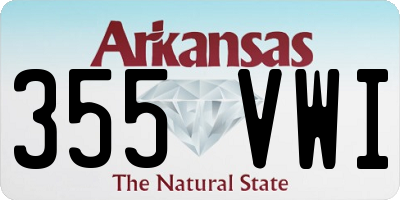 AR license plate 355VWI