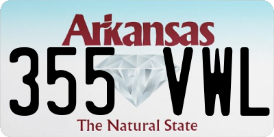 AR license plate 355VWL