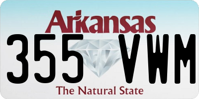 AR license plate 355VWM