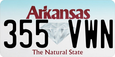 AR license plate 355VWN