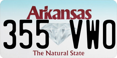 AR license plate 355VWO