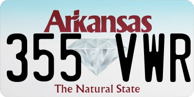 AR license plate 355VWR
