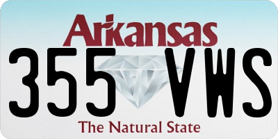 AR license plate 355VWS
