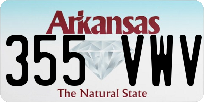 AR license plate 355VWV