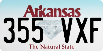 AR license plate 355VXF