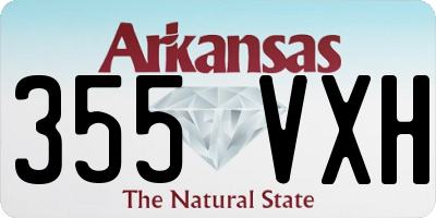AR license plate 355VXH