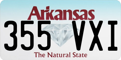 AR license plate 355VXI