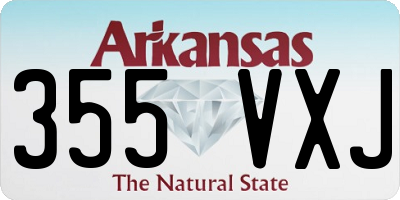 AR license plate 355VXJ