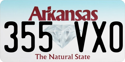 AR license plate 355VXO