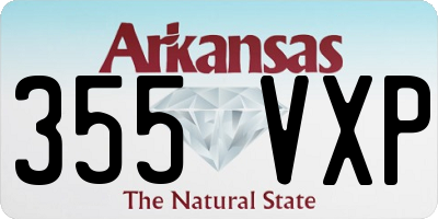 AR license plate 355VXP