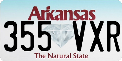 AR license plate 355VXR