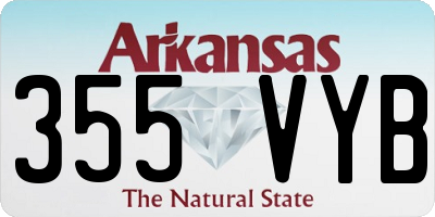 AR license plate 355VYB