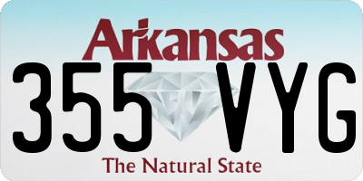 AR license plate 355VYG