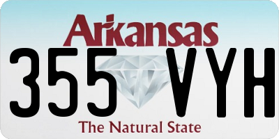 AR license plate 355VYH