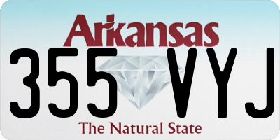 AR license plate 355VYJ