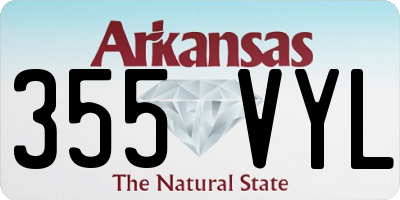AR license plate 355VYL