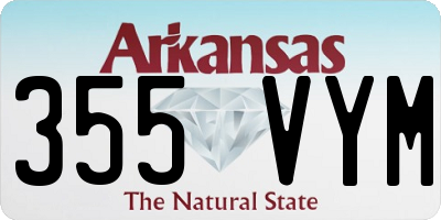 AR license plate 355VYM