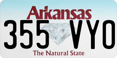 AR license plate 355VYO