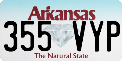 AR license plate 355VYP
