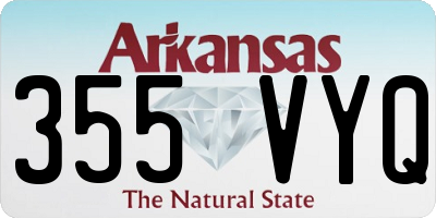AR license plate 355VYQ