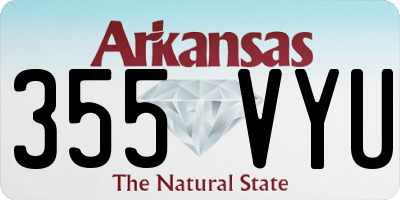AR license plate 355VYU