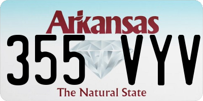 AR license plate 355VYV