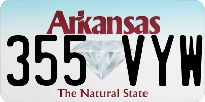 AR license plate 355VYW