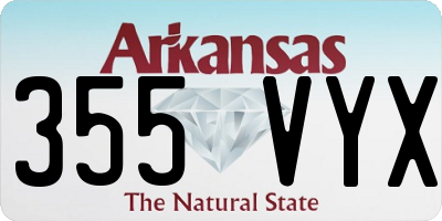 AR license plate 355VYX