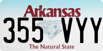 AR license plate 355VYY