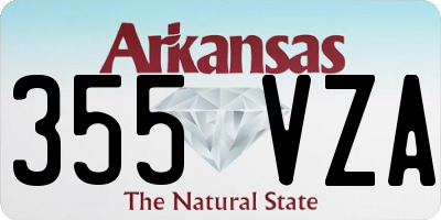 AR license plate 355VZA