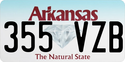AR license plate 355VZB