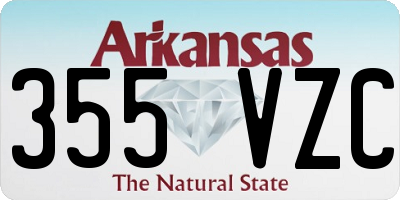 AR license plate 355VZC