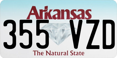 AR license plate 355VZD