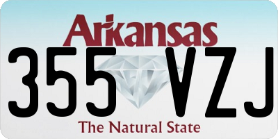 AR license plate 355VZJ