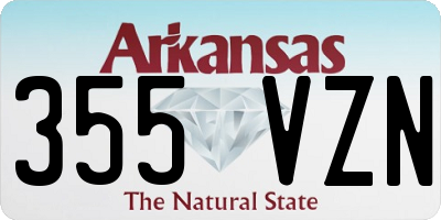 AR license plate 355VZN