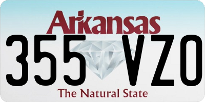 AR license plate 355VZO