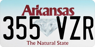 AR license plate 355VZR