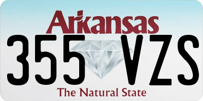 AR license plate 355VZS